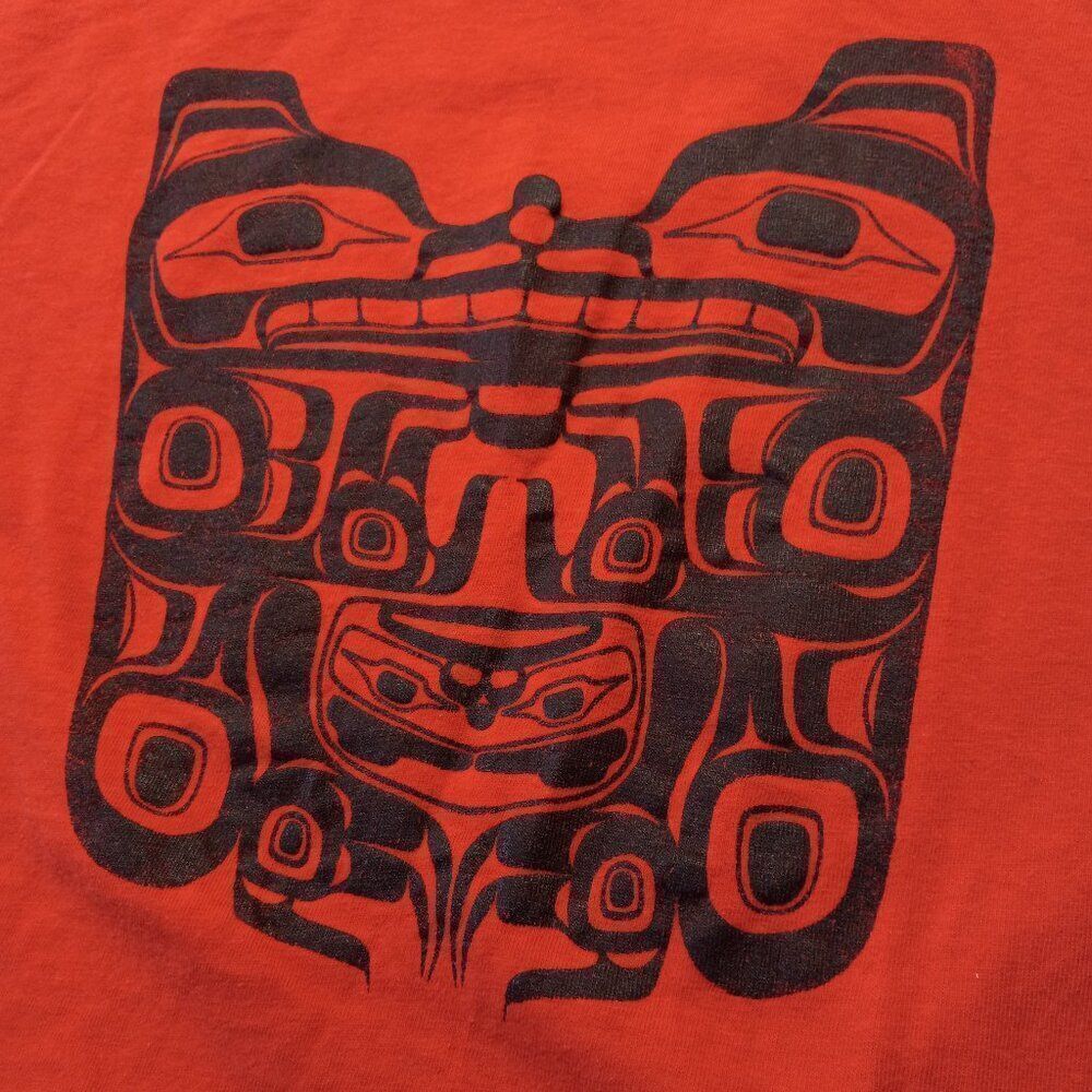 Vintage Pacific NorthXL Single stitch Cotton Northwest Coast graphic Art T-Shirt